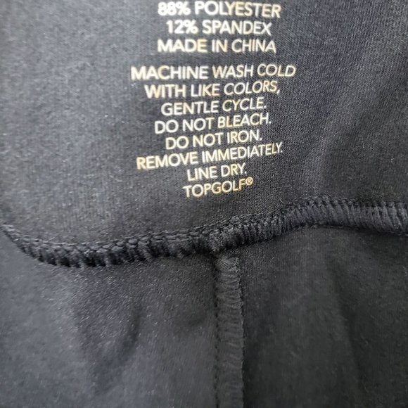 New TopGolf Leggings Black Full Length Women's Size L - Picture 7 of 9